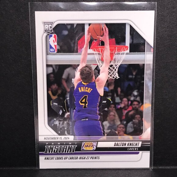 2024-25 Panini Instant NBA #123 Dalton Knecht Los Angeles Lakers RC - Picture 1 of 2
